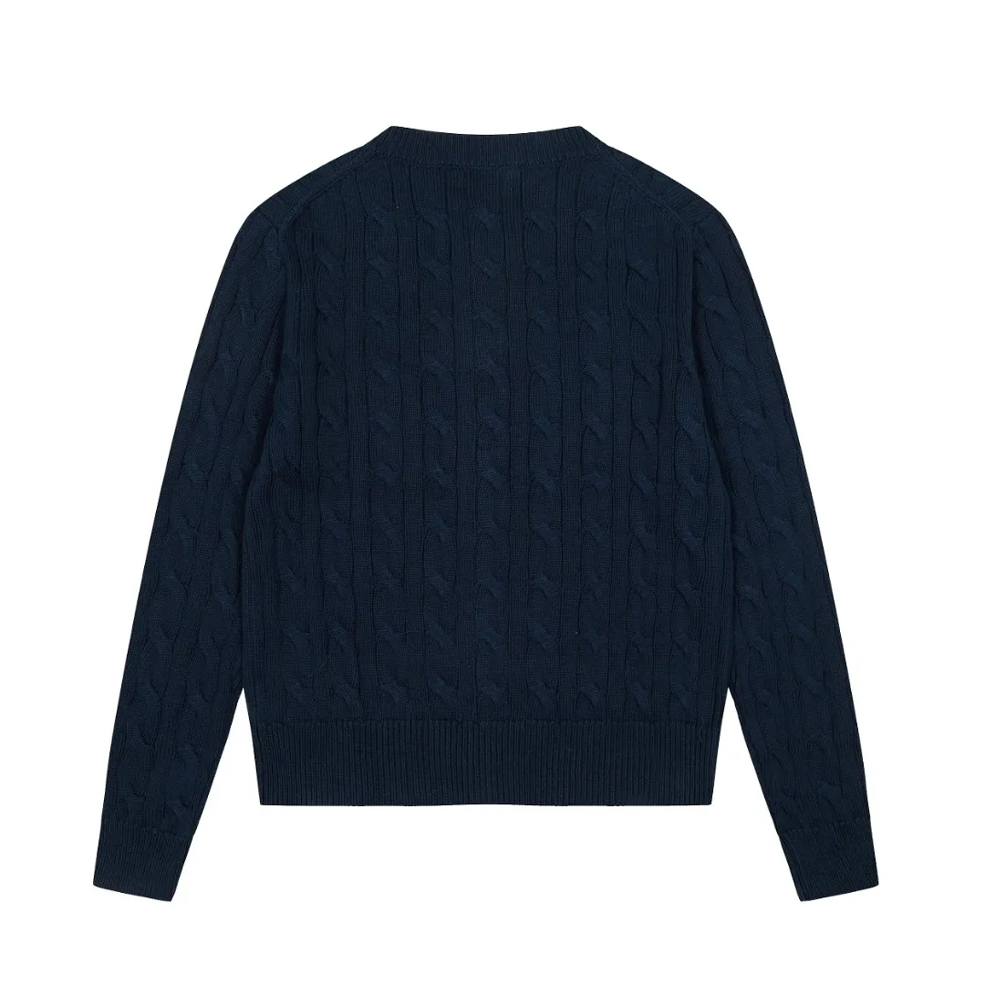 P230 Top quality" Style number: DS006# (not off the shelves all year round) [Ralph Lauren round neck solid color pony embroidery logo twist knitted cardigan] ✅Ralph Lauren Ralph Lauren classic basic versatile knitted cardigan jacket for all seasons ✅Main supplier platform live broadcast Wholesale entity Replacement if out of stock Not off the shelf ✅ZP quality 1:1 version Scan the code to enter the GF website Counter quality ✅Detailed quality The only one in Guangzhou Imported quality cotton yarn Focus on high-end, cost-effective, and good quality. Needless to say, the version is restored to the original version. The maximum size can be worn up to 160 pounds. Loose, comfortable and stress-free. ✅The upper body is simple and easy to match. A must-have for goddess ootd. Good-looking clothes are never picky. Must-have items in goddess wardrobe. Size: S- Navy blue white label Navy blue red label